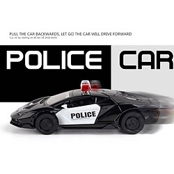 Universal 1/32 alliage moule coulée LP770 4 police modèle supercar sonore pull back sports car jouet enfant enfant pas cher