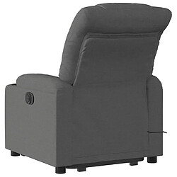 Acheter vidaXL Fauteuil de massage inclinable Gris foncé Tissu