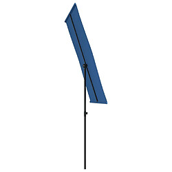 Maison Chic Parasol Jardin | Parasol d'extérieur avec mat en aluminium 180x110 cm Bleu azuré - GKD70985 pas cher