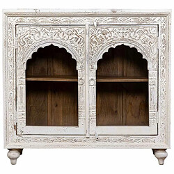 Meuble d'Entrée avec Tiroirs Alexandra House Living Crème Bois de manguier 43 x 107 x 101 cm pas cher