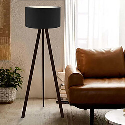 Hanah Home Lampadaire en MDF et PVC Floor noir.