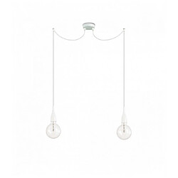 Ideal Lux Suspension Blanche MINIMAL 2 ampoules