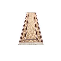 Avis Vidal Tapis de couloir en laine 399x81 beige Darya