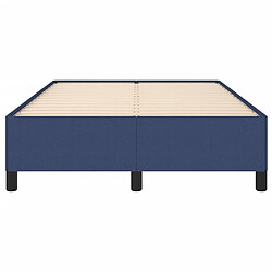 Maison Chic Lit adulte - Lit simple Cadre de lit,Structure du lit Contemporain Bleu 120 x 200 cm Tissu -MN24652 pas cher