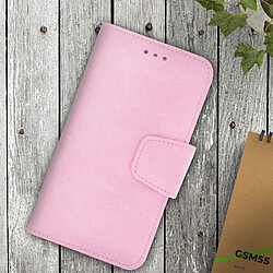 Acheter Avizar Etui Smartphone Universel 5" Housse Coque Effet Vieilli Slide Porte-carte rose