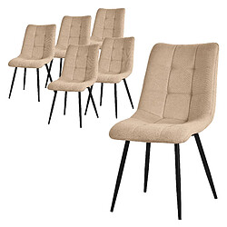 ML-Design Lot de 6 chaises de salle à manger Chaise de cuisine Chaise de salon Chaise remb