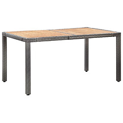 Maison Chic Mobilier à dîner 7 pcs de jardin avec coussins - Ensemble table et chaises d'extérieur - Salon/Mobilier de jardin classique Résine tressée Gris -MN56922