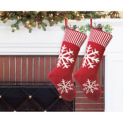 C227 4pcs Chaussettes de Noël Tricoté Décoration de Noël Chaussettes Cadeau Sagen Chaussettes Jacquard Cheminée de Noël Pendentif