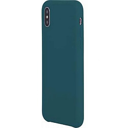 BigBen Connected Coque pour iPhone X/XS Rigide Soft Touch en Silicone Vert