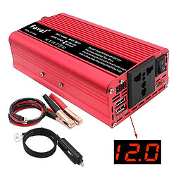 Avis Universal Double USB 2000W Watt DC 12V à AC 220V Charger d'onduleur de voiture portable,