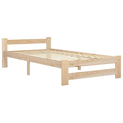 vidaXL Cadre de lit sans matelas bois de pin massif 90x200 cm