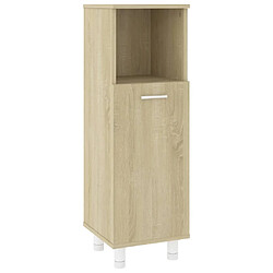 Maison Chic Armoire de salle de bain,Meuble de rangement,Meuble haut Chêne sonoma 30x30x95 cm Aggloméré -GKD709809