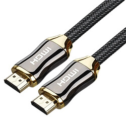 Wewoo Câble 1m métal corps HDMI 2.0 haute vitesse HDMI 19 broches mâle vers HDMI 19 connecteur