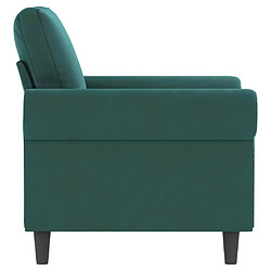 Acheter Maison Chic Fauteuil Relax pour salon | Fauteuil Vert foncé 60 cm Velours -GKD28282