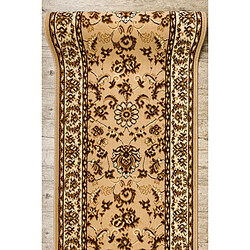 RUGSX TAPIS DE COULOIR BCF MORAD Klasyk classique beige 100 cm 100x300 cm pas cher