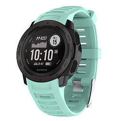 Bracelet en silicone cyan pour votre Garmin Instinct