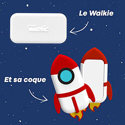 MONEY WALKIE Porte-monnaie sans Contact avec Coque Modèle Fusée Compact et Simple d'Usage Blanc pas cher