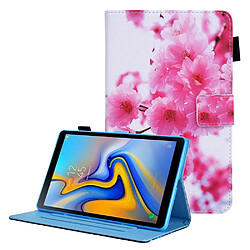 Etui en PU + TPU avec support et porte-carte Sakura pour votre Samsung Galaxy Tab A8 10.5 2021 SM-X200/X205