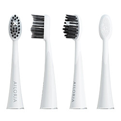 Ailoria SHINE BRIGHT Têtes de brosse au charbon actif - lot de 6