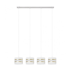 Helam Suspension Helen Tissu,Fer Or blanc 4 ampoules 115cm