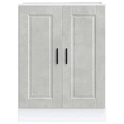 Avis vidaXL Armoire de cuisine Porto gris béton bois d'ingénierie