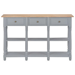 Maison Chic Table console | Meuble d'entrée | Table d'appoint Gris 120x30x76 cm MDF -GKD40999