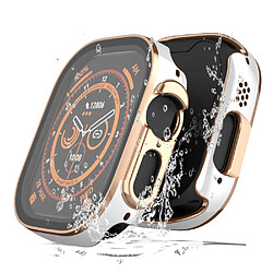 INF Boîtier galvanisé étanche bicolore pour Apple Watch 44 mm PinkGold