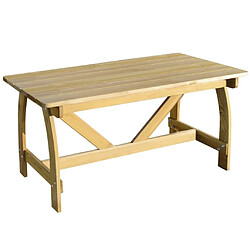 Maison Chic Table de jardin | Table d'extérieur 150x74x75 cm Bois de pin imprégné -GKD91342