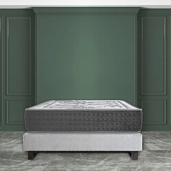 LUXURY LITERIE Matelas BestLuxe, 24cm, mousse haute densité, indépendance du couchage, face été/hiver, 140x190cm