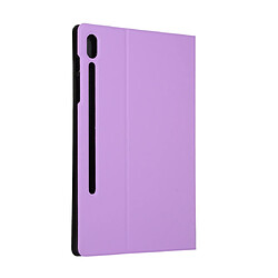 Avis Wewoo Housse en cuir à rabat horizontal Voltage Elastic Texture pour Galaxy Tab S6 T860avec support violet