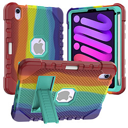 Coque en TPU multicolore, épais Arc-en-ciel 003 pour votre iPad mini (2021)