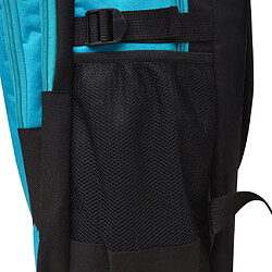 vidaXL Sac à dos d'école 40 L noir et bleu pas cher