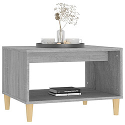 Avis vidaXL Table basse Sonoma gris 60x50x40 cm Bois d'ingénierie