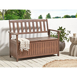 Beliani Banc de jardin SOVANA Acacia Bois foncé