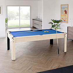 SOKKER Billard convertible couleur bois Chêne 226 x 126cm - Ambiance