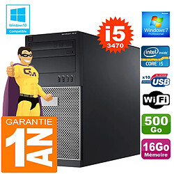 PC Tour DELL 7010 Core I5-3470 Ram 16Go Disque 500 Go Graveur DVD Wifi W7 - Occasion