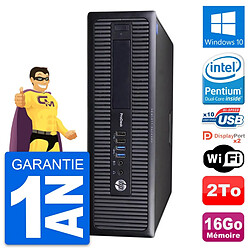 PC HP ProDesk 600 G1 SFF Intel G3220 RAM 16Go Disque Dur 2To Windows 10 Wifi - Occasion