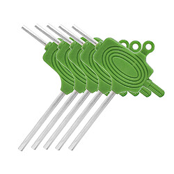 Acheter 5 pièces t clé allen clé hexagonale hexagon screwdriver tool set green