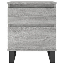 Acheter vidaXL Table de chevet sonoma gris 40x35x50 cm bois d’ingénierie