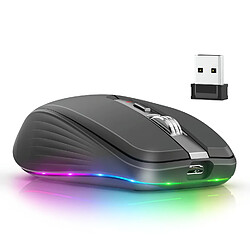 Yonis Souris Sans Fil 2400DPI Dual Mode Bluetooth