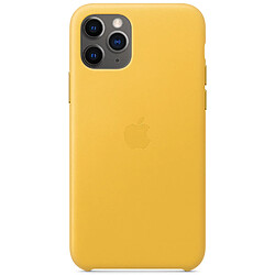 Apple Coque Leather pour iPhone 11 Pro - Meyer Lemon