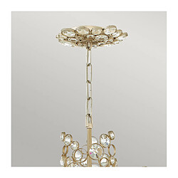 Elstead Lighting Chandelier Anya Feuille d'argent 41,9 Cm