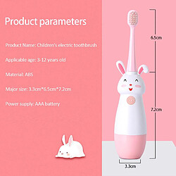 Avis Universal La nouvelle brosse à dents électrique populaire pour les enfants, la brosse à dents en mode dessin animé, la brosse à dents électrique pour la tête de remplacement souple.(Rose)