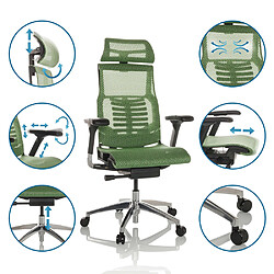 Avis Chaise de bureau / Fauteuil de direction DYNAFIT II Tissu maille vert hjh OFFICE