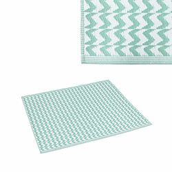 BigBuy Home Tapis d’extérieur Naxos Blanc Vert polypropylène