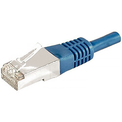 DEXLAN Cordon RJ45 catégorie 6A F/UTP bleu - 0,3 m