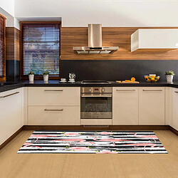 Alter Chemin de cuisine, 100% Made in Italy, Tapis antitache avec impression numérique, Tapis antidérapant et lavable, Modèle Estrella, 140x52 cm