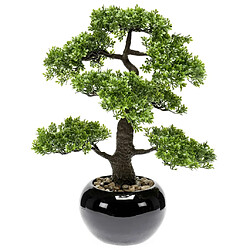 Emerald Mini bonsaï Ficus artificiel Vert 47 cm 420006