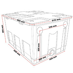 Helloshop26 Filtre biologique de bassin 60000 litres étang décantation filtration 16_0002431 pas cher