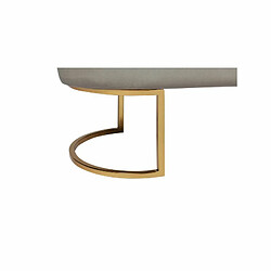 Paris Prix Banc Design en Velours Athea 105cm Taupe & Or pas cher